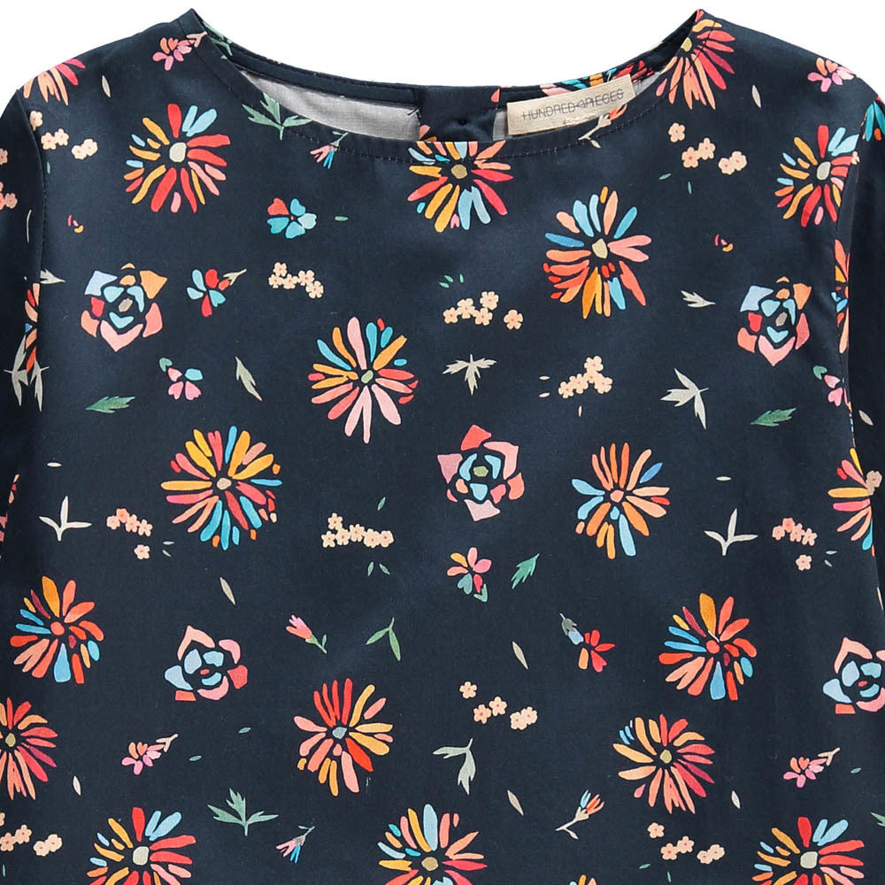 Hundred Pieces Flower long sleeve blouse