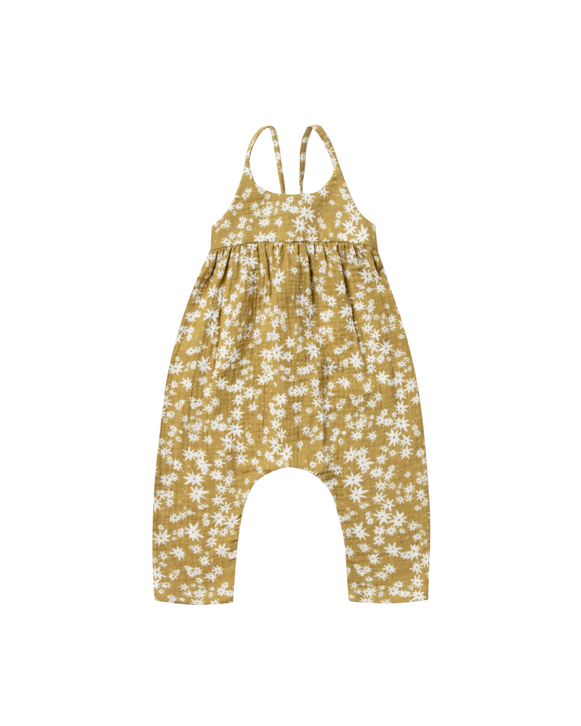 Rylee + Cru Scattered daisy gigi jumpsuit