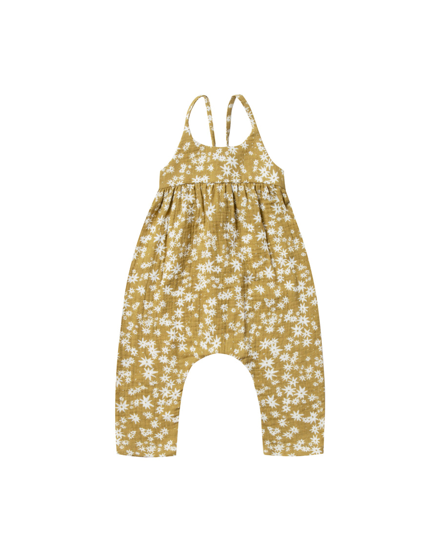 Rylee + Cru Scattered daisy gigi jumpsuit