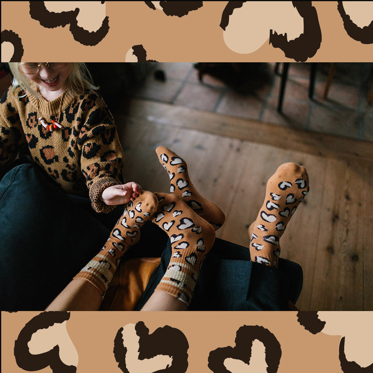 Lillster Hearty Glitter leo Tube Sock