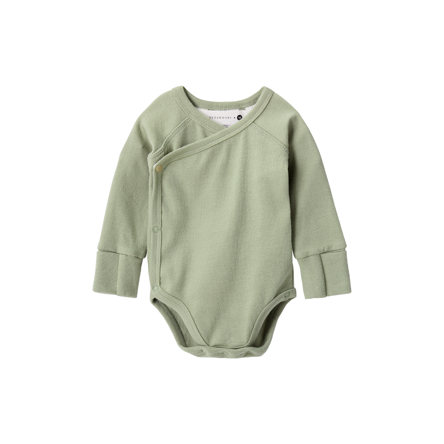 SUSUKOSHI Kimono Bodysuit L/S - Sage
