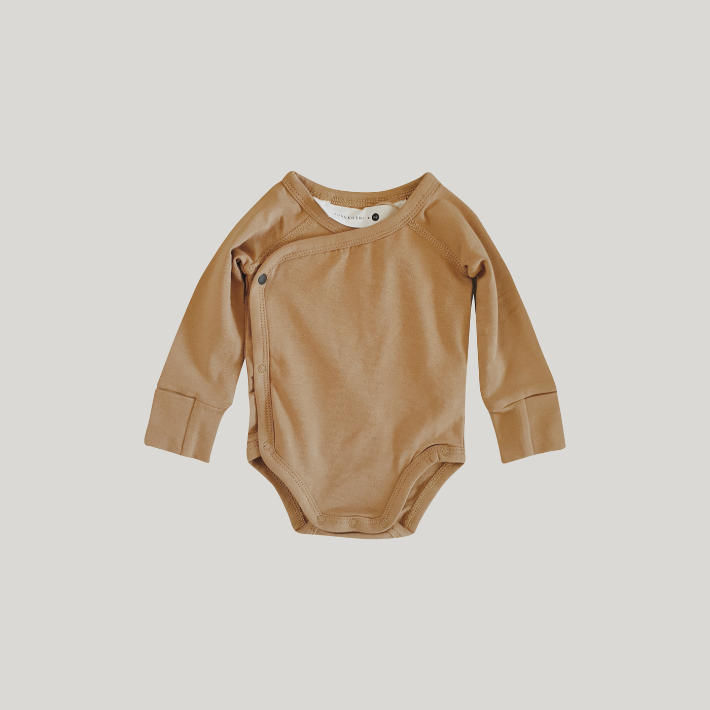 SUSUKOSHI Kimono Bodysuit L/S Natural