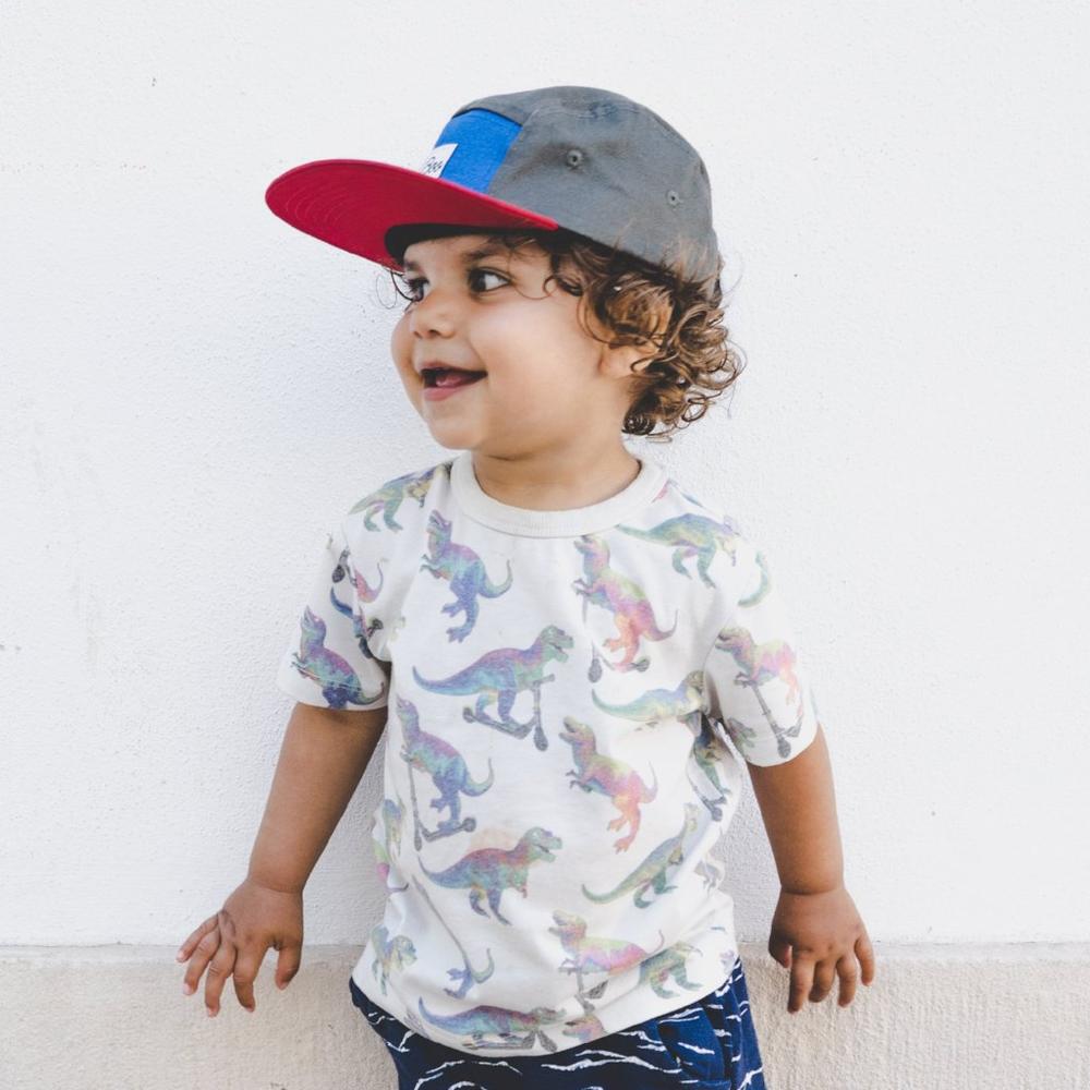 Lil Boo block Red 5 panel