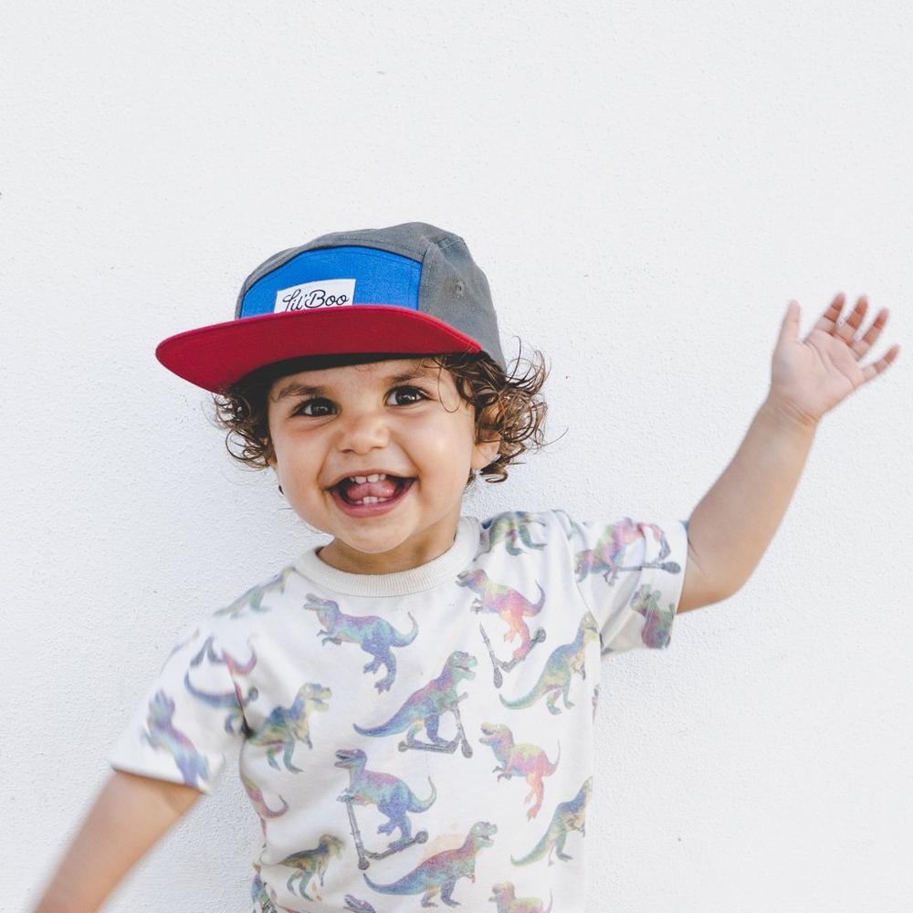 Lil Boo block Red 5 panel