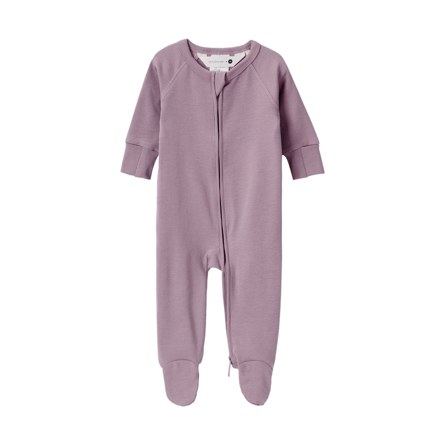 SUSUKOSHI Zipper Growsuit - Periwinkle