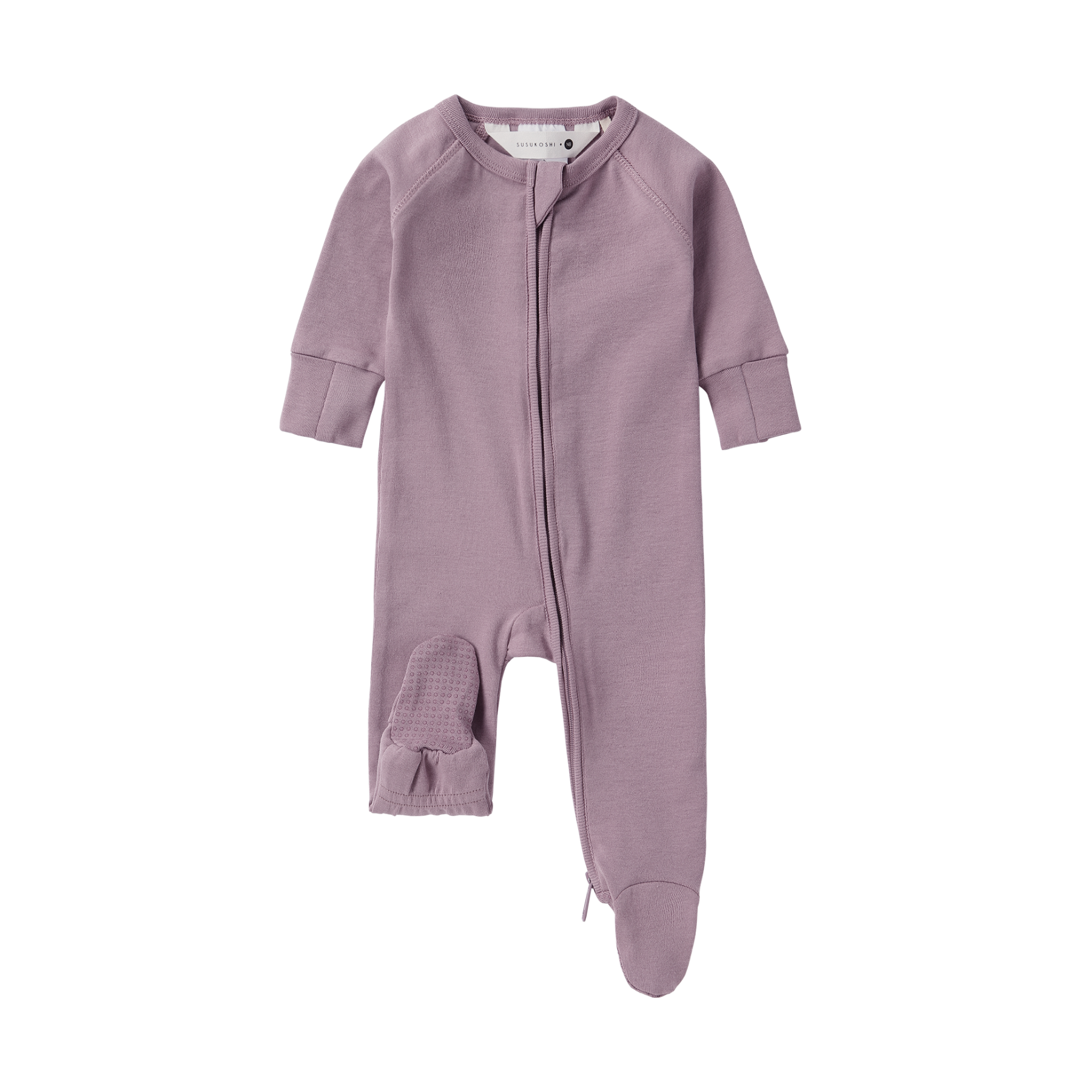 SUSUKOSHI Zipper Growsuit - Periwinkle